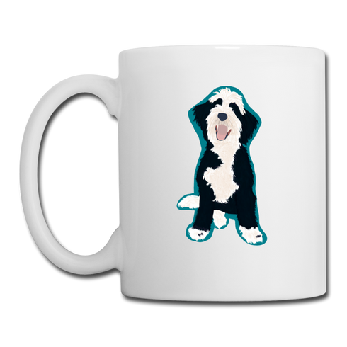 Bernedoodle Coffee/Tea Mug - white